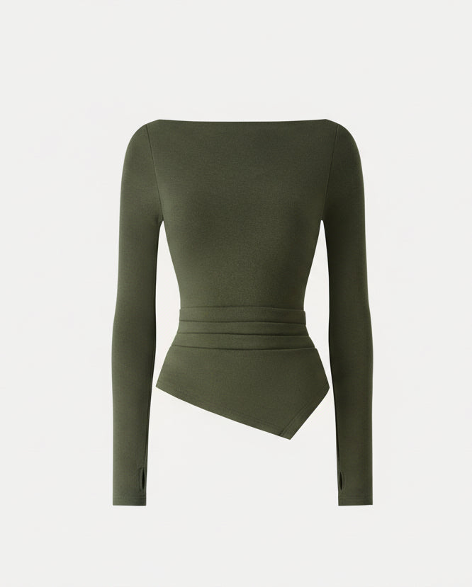 Éternelle™ | Haut Asymétrique à Encolure Bateau