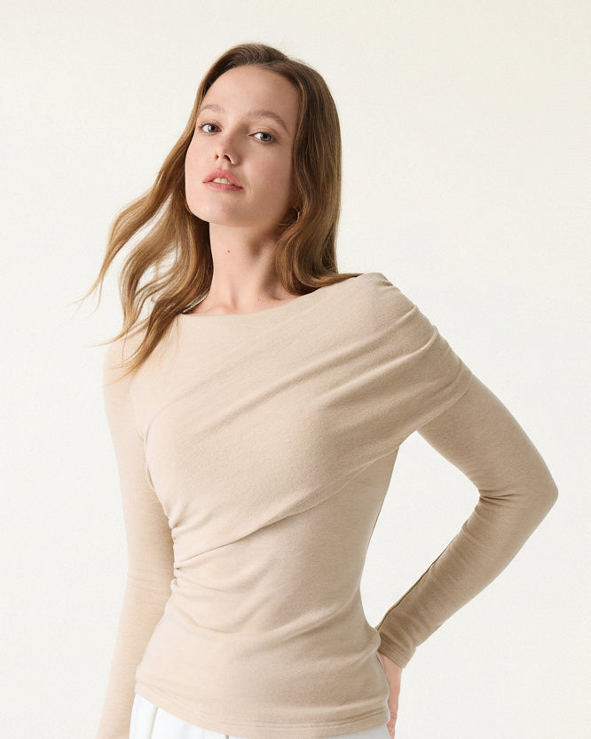 Éternelle™ | Haut semi-transparent à manches longues