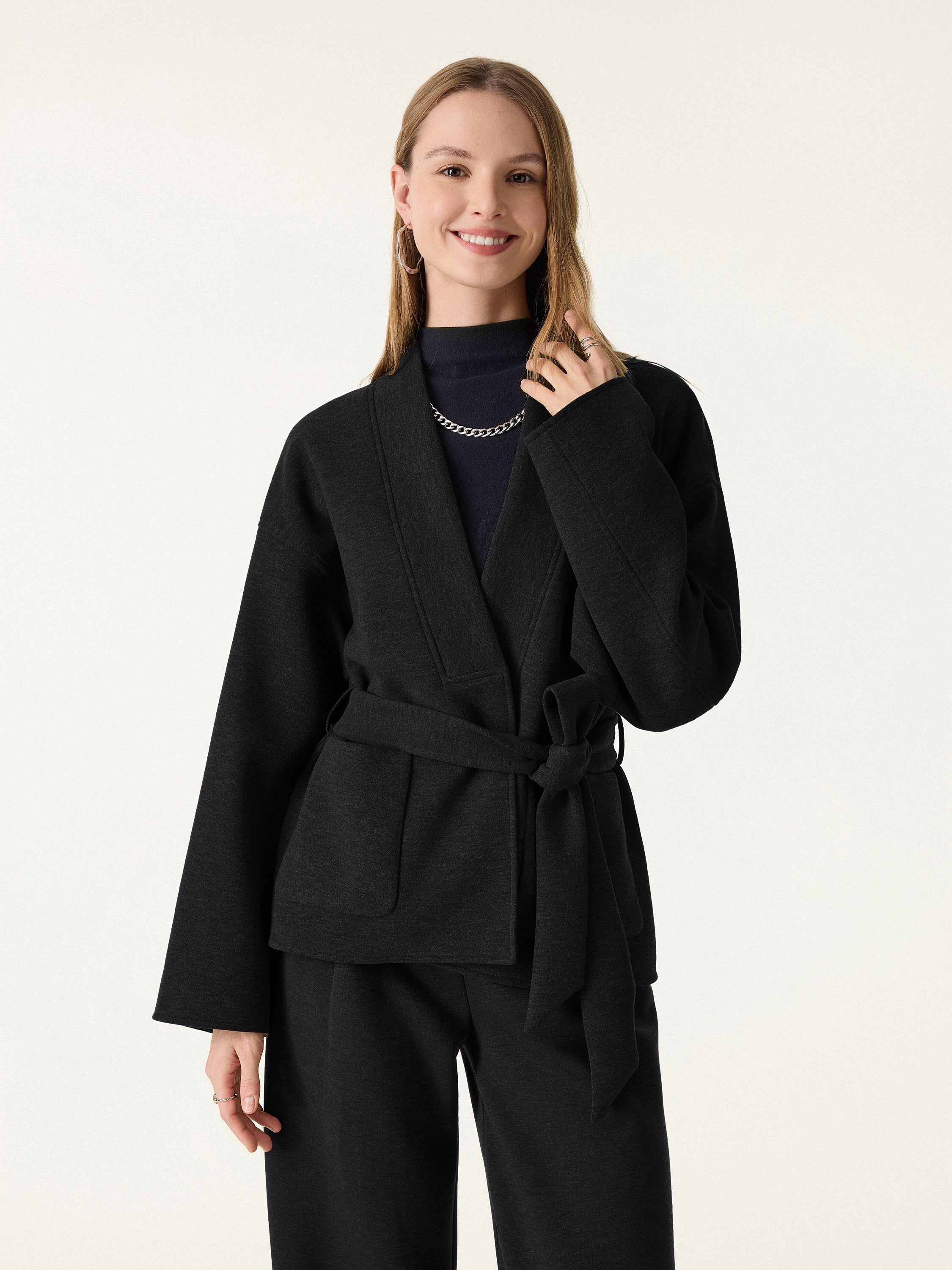 Éternelle ™ | Manteau Style Robe Ceinturé