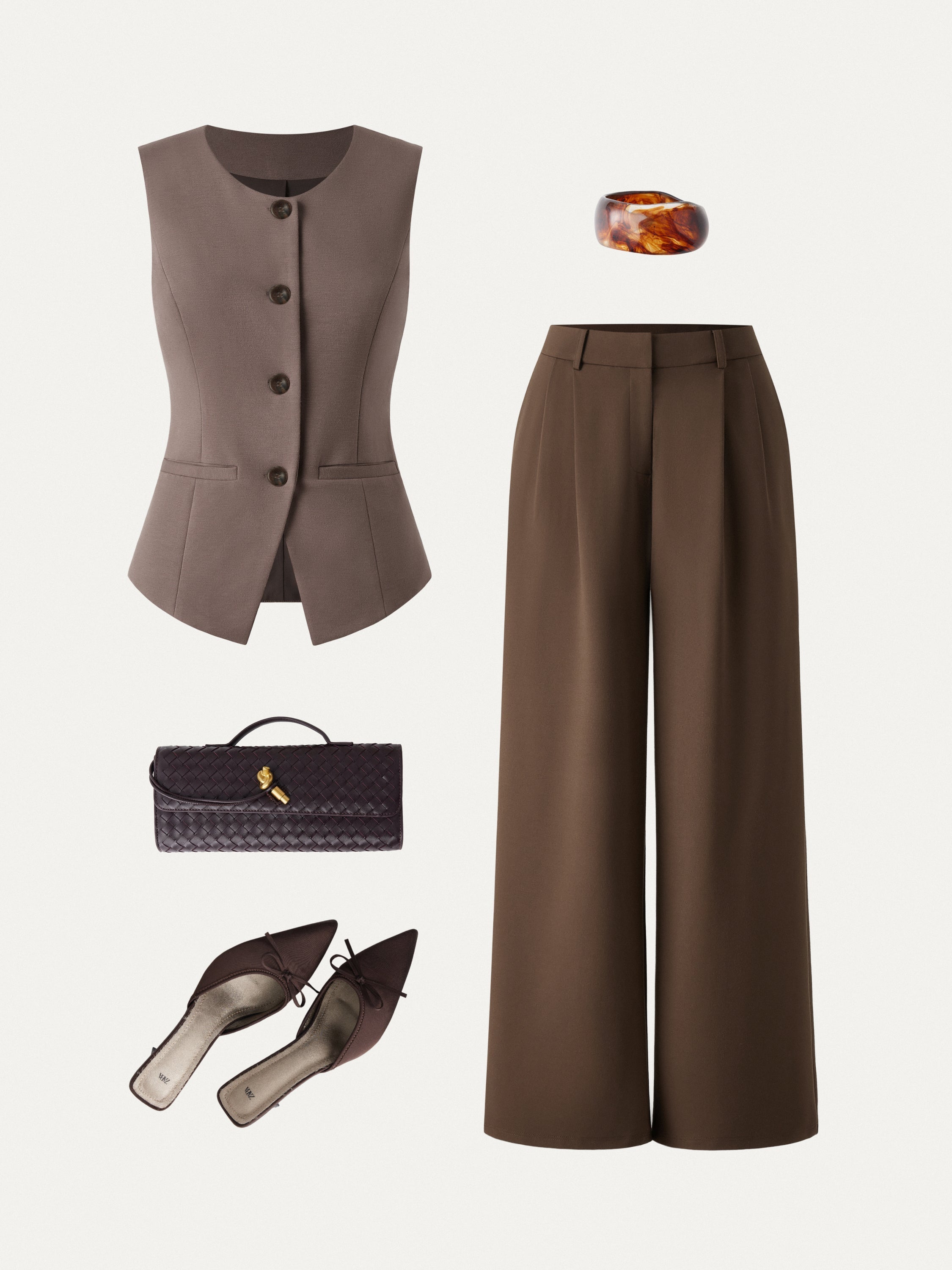 Éternelle ™ | 2 Pièces Ensemble Gilet et Pantalon