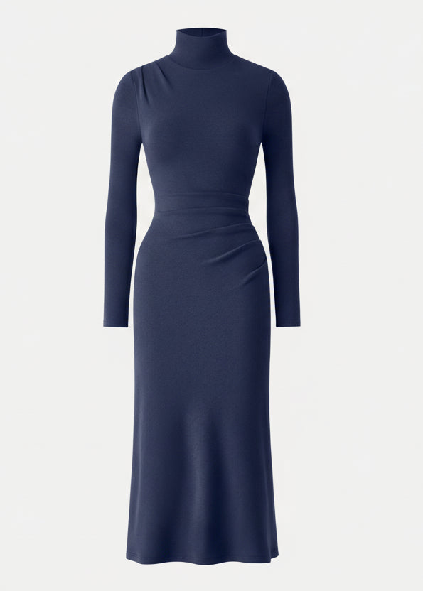 Éternelle ™ | Robe Midi à Col Roulé