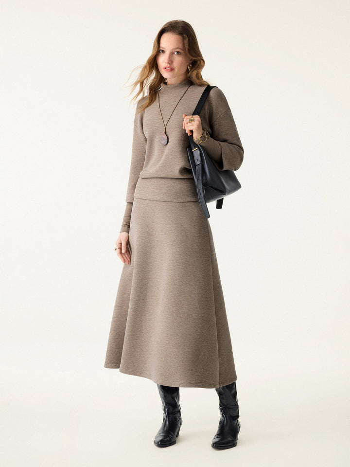 Éternelle ™ | Ensemble 2 Pièces Pull et Jupe Midi