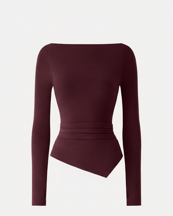 Éternelle™ | Haut Asymétrique à Encolure Bateau