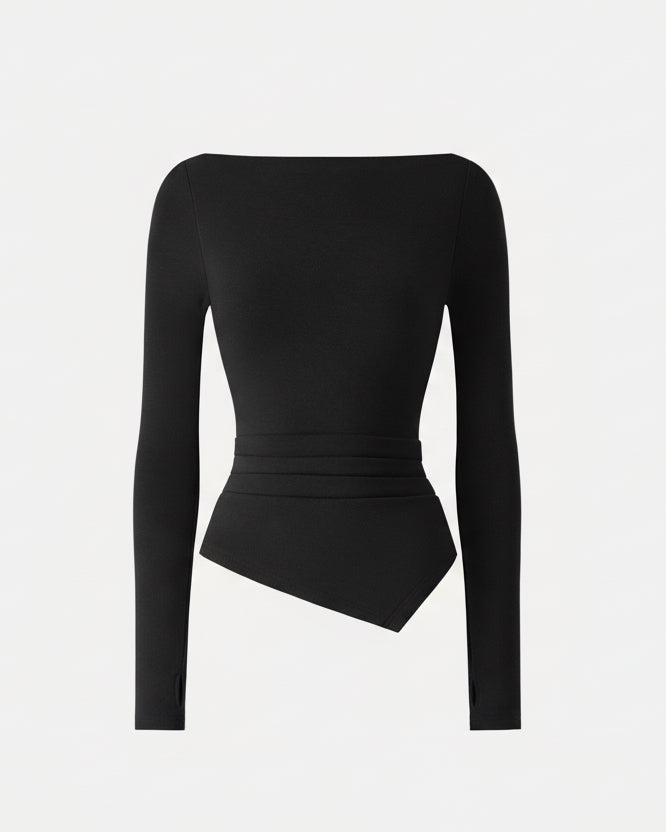 Éternelle™ | Haut Asymétrique à Encolure Bateau