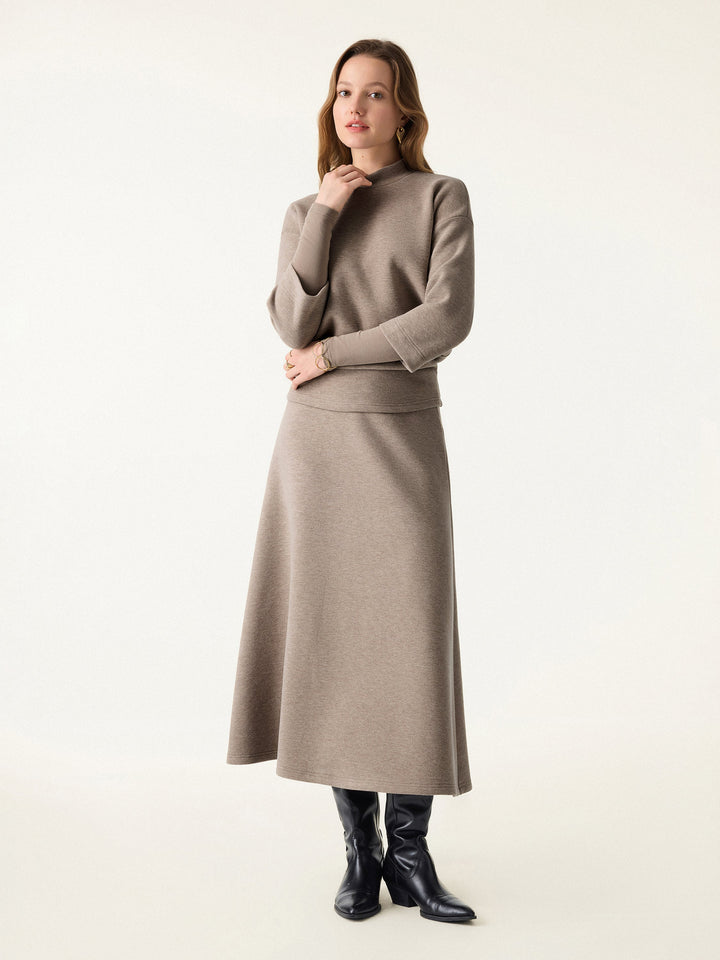 Éternelle ™ | Ensemble 2 Pièces Pull et Jupe Midi