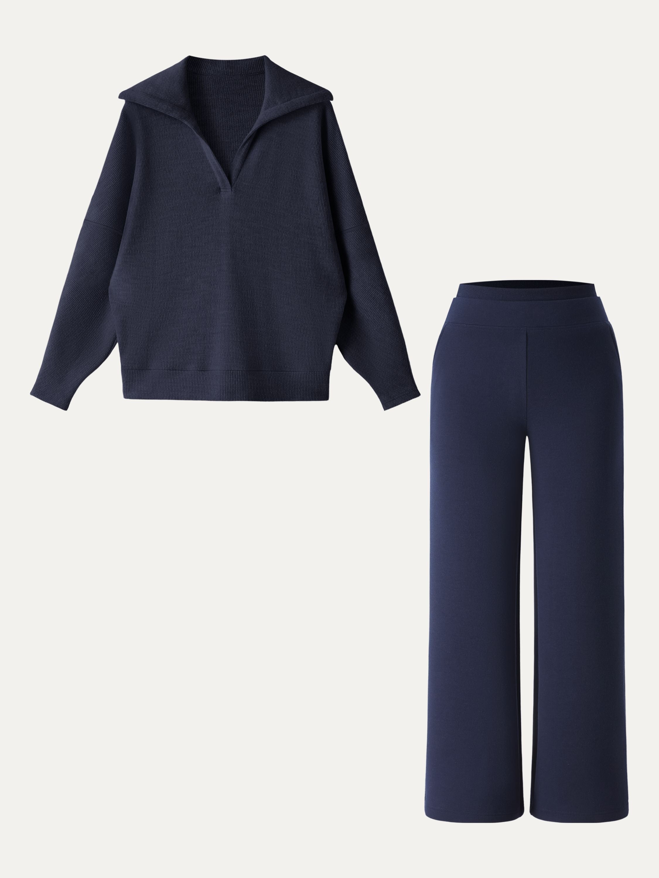 Éternelle ™ | Ensemble 2 Pièces Pantalon Droit et Pull