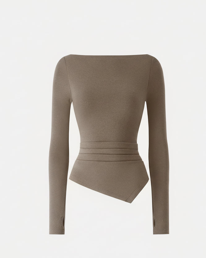 Éternelle™ | Haut Asymétrique à Encolure Bateau