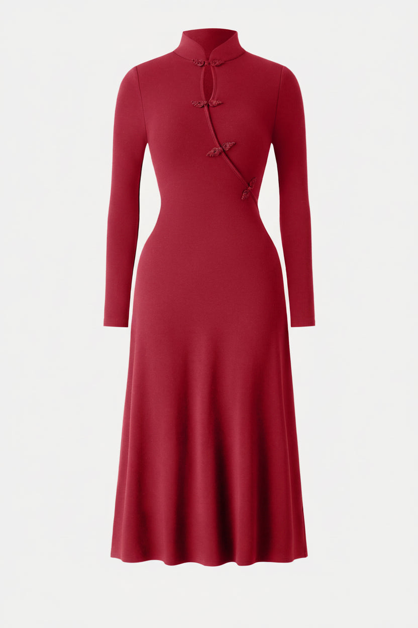 Éternelle ™ | Robe Midi Mandarine