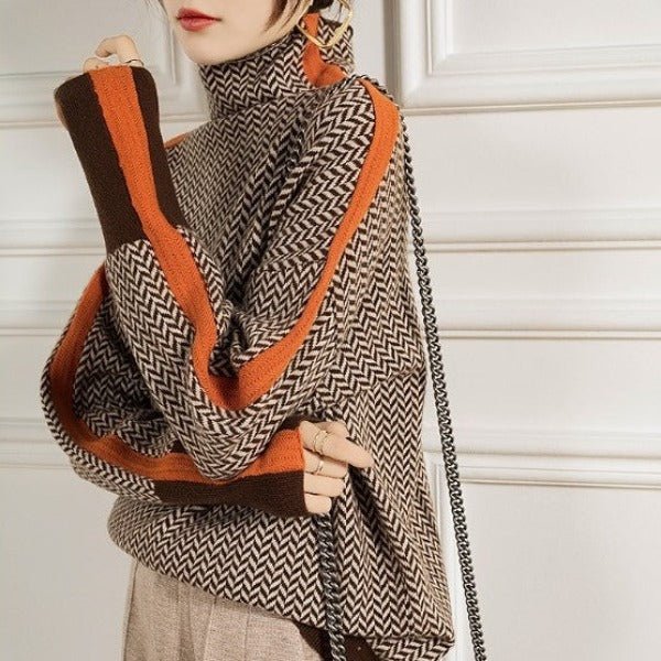 Clémence - Pull Col Roulé Élégant