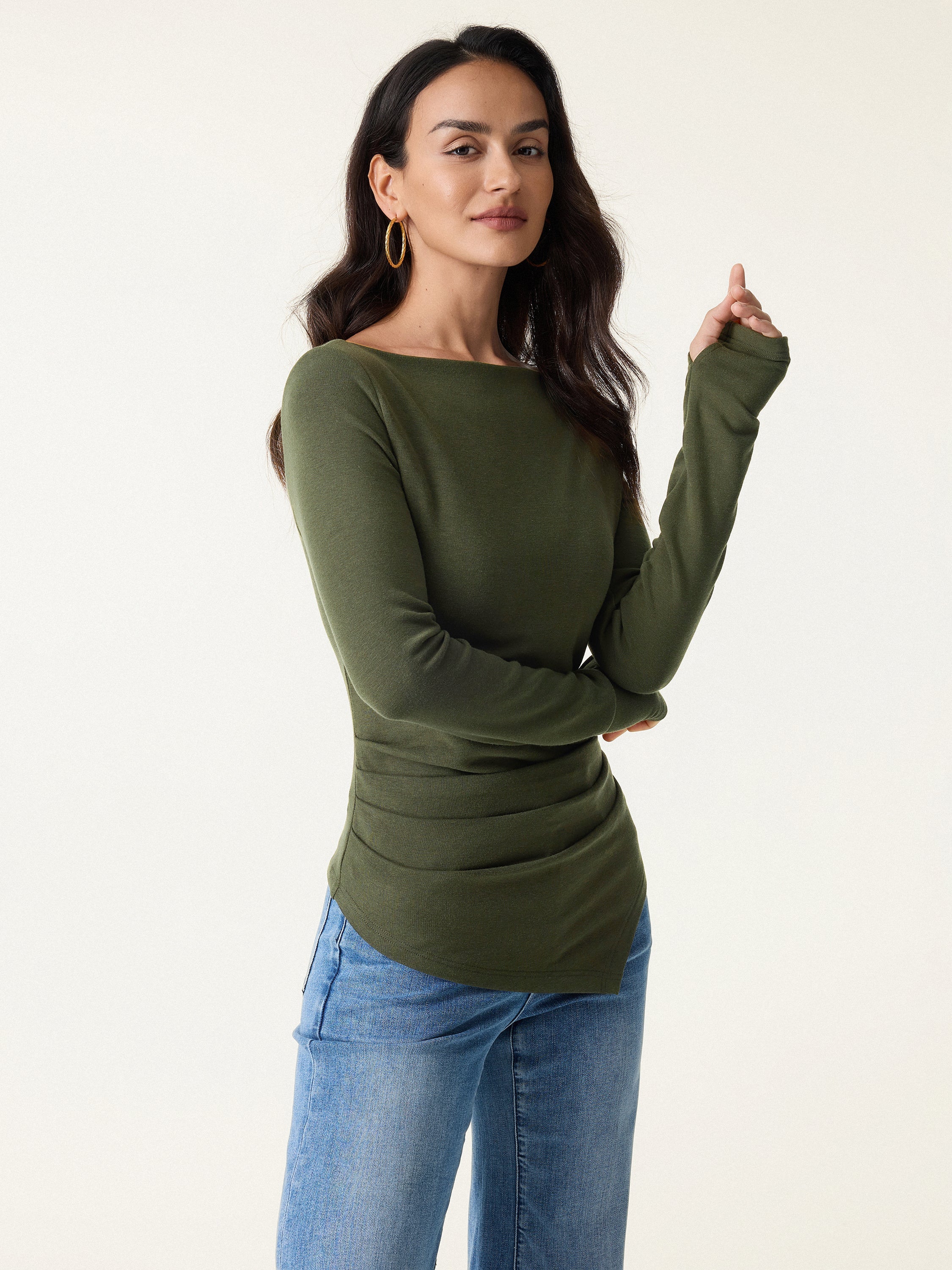 Éternelle™ | Haut Asymétrique à Encolure Bateau