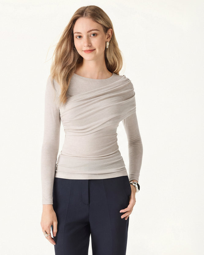 Éternelle™ | Haut semi-transparent à manches longues