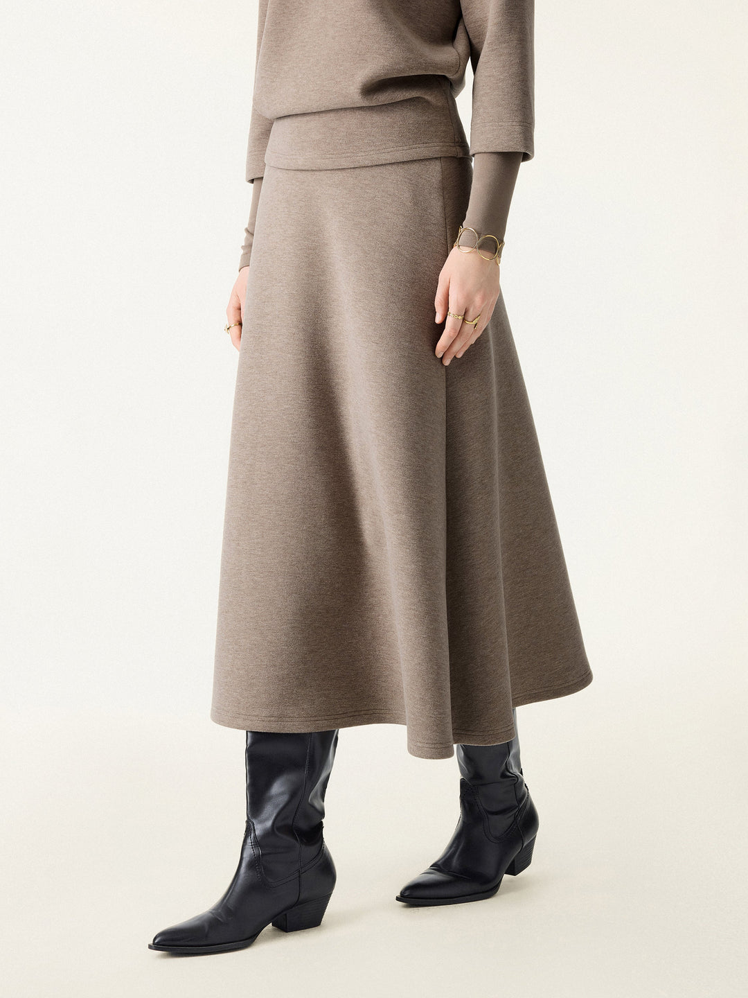 Éternelle ™ | Ensemble 2 Pièces Pull et Jupe Midi